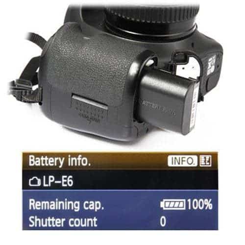 SWIT S-8PE6 batéria typ Canon LP-E6
