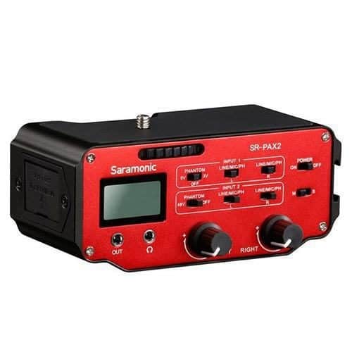 Saramonic PAX2 dvojkanálový audio adaptér/mixer