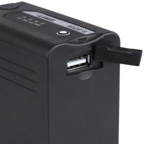 SWIT S-8D98 batéria typ Panasonic VW-VBD s indikáciou