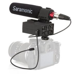 Saramonic MixMic sada mikrofónu NV5 a audio mixera
