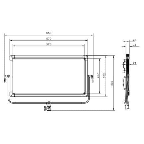 SWIT PL-E90 3-kit so statívmi v transportnom kufri