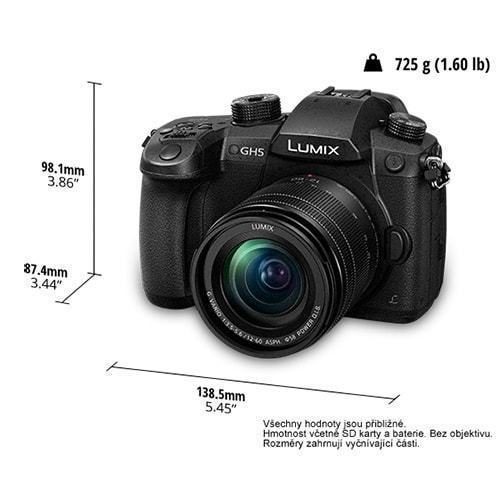 Panasonic LUMIX DC-GH5 + objektív LUMIX 12-60mm F3,5-5,6