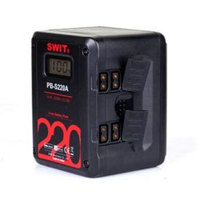 SWIT PB-S220A CINEMA Gold-Mount batéria so 4x D-TAP