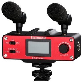 Saramonic SmartMixer handgrip a audiomixer pre iOS/Android