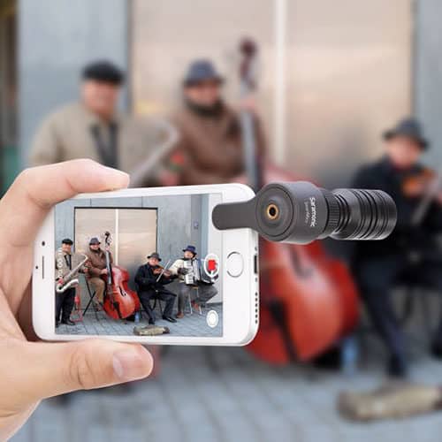 Saramonic SmartMic+ mikrofón pre smartfóny s kardioidnou charakteristikou