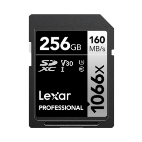 Lexar® Pro 256GB 1066x SDXC™ UHS-I U3 card (V30)