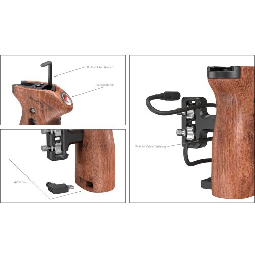 SmallRig Threaded Side Handle with Record Start/Stop Remote Trigger (3323)
