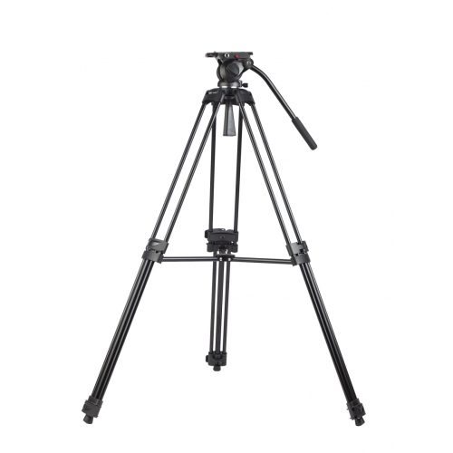 Swit Aluminum Camera Tripod KIT SWIT TH100A Fluid Video Head, 10kg Payload, Soft bag