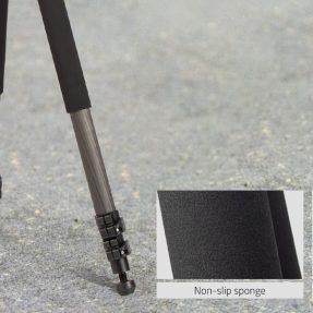 Swit Carbon Fiber Portable Travel Tripod,  10kg Payload, Soft Bag