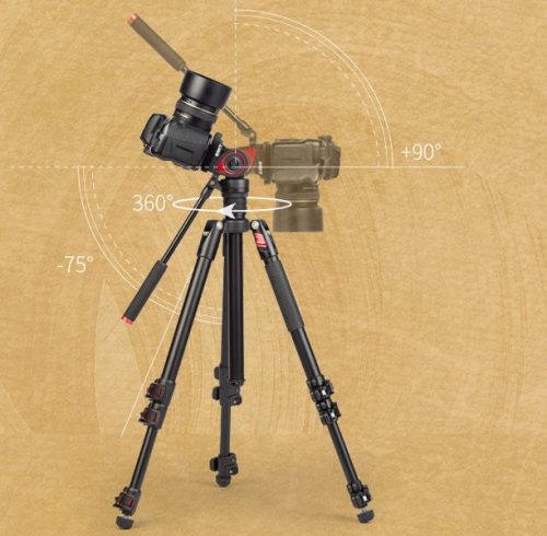 Swit Aluminum Camera Tripod KIT, with SWIT TH50 Fluid Video Head, 5kg Payload, Soft Bag