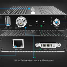 Kiloview DC230 4-kanálový H.264 video dekóder do SDI a DVI-I (HDMI/VGA) s multiview