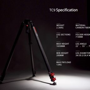 iFootage Gazelle Fastbowl Tripod TC9, statívove nohy z uhlíkových vlakien