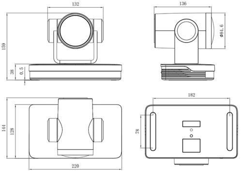 Minrray FHD 4K PTZ Camera,