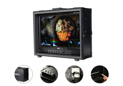 SWIT FM-215HDR 21.5" High-Bright, 12G-SDI FHD in flight case 4K QD-LED, UHD Monitor