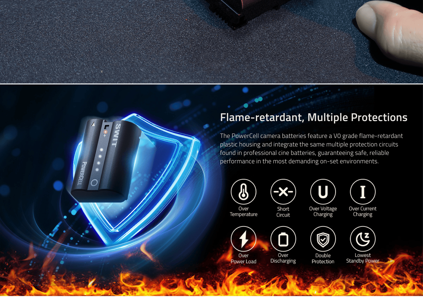 PowerCell EN-EL15c| USB-C EN-EL15c 16Wh, longer running-time battery with indicators, 