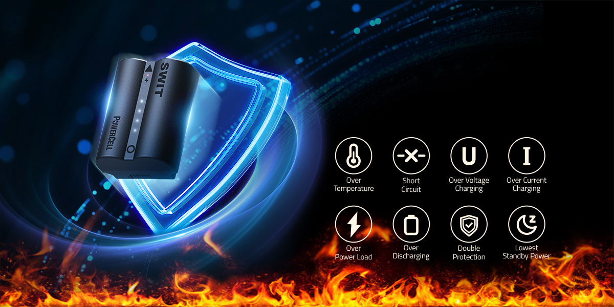 PowerCell NP-W235 | USB-C NP-W235 16Wh, longer running-time battery with indicators, 