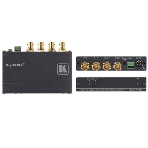 Kramer VS-211HDxl 2x1:2 3G HD-SDI Automatic Standby Switcher