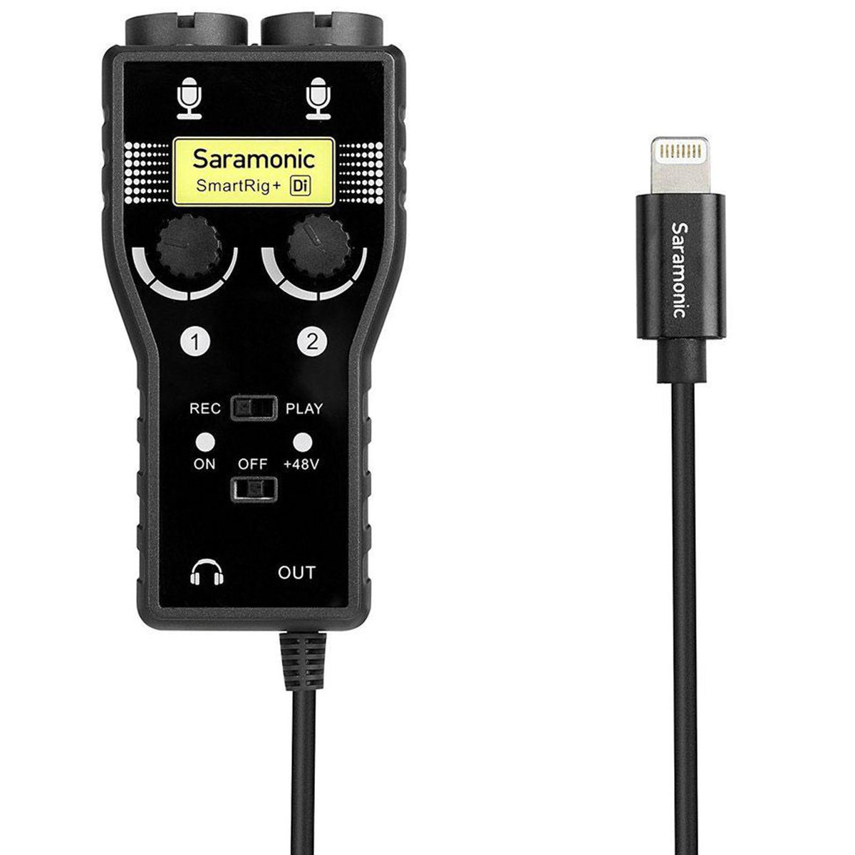 Saramonic SmartRig+ Di dvojkanálový XLR audio a gitarový adaptér pre iPhone/iPad
