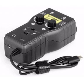 Saramonic SmartRig+ UC dvojkanálový XLR audio a gitarový adaptér pre USB-C zariadenia