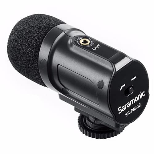 Saramonic SR-PMIC2 kondenzátorový stereo mikrofón pre DSLR