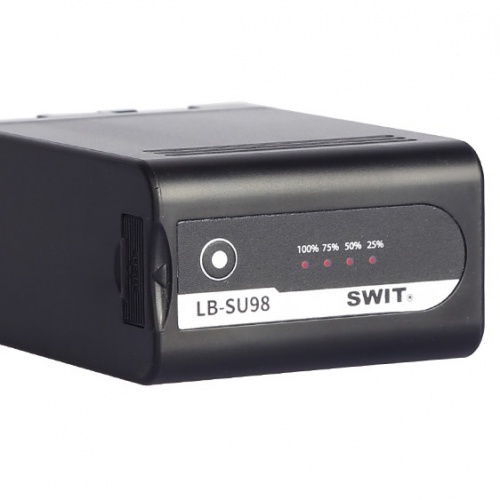 SWIT LB-SU98 batéria typ Sony BP-U pre kamery FX9 / Z280 / Z190 / FS7 s indikáciou a D-TAP
