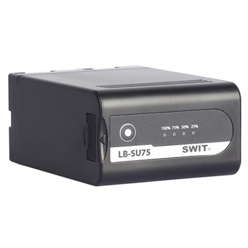 SWIT LB-SU75 batéria typ Sony BP-U pre kamery FX9 / Z280 / Z190 / FS7 s indikáciou a D-TAP