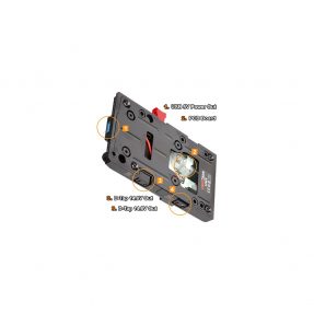 Hedbox UNIX-HY V-mount napájací úchyt s 4-pin HIROSE HR-10-7P-4P