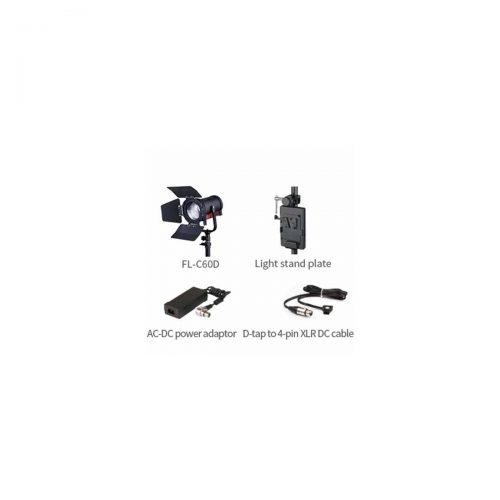SWIT FL-C60D 60W fresnelový LED reflektor s vysokým jasom Kit 3ks v taške